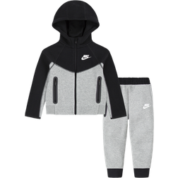 Nike Toddler's Sportswear Tech Fleece Full-Zip Set - Dark Grey Heather (76L050-G0E)