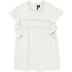 Vero Moda Trine Top - White/Snow White