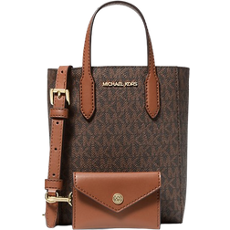Michael Kors Vincent Extra Small Logo Crossbody Bag With Card Case - Brown