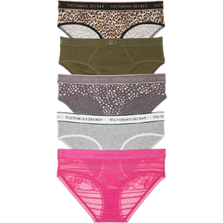 Victoria's Secret Logo Cotton Hiphugger Panties - Multi