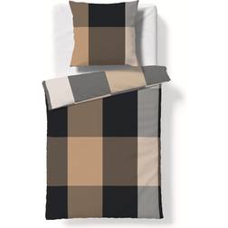 Fleuresse Lech Duvet Cover Grey, Beige (220x200cm)