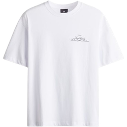 H&M Loose Fit Printed T-shirt - White