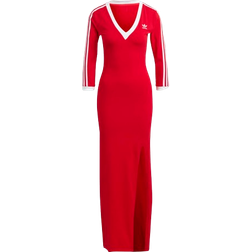 adidas Adicolor Classics 3-Stripes Maxi Dress - Better Scarlet