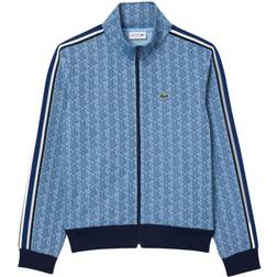 Lacoste Paris Zip-Up Jacquard Track Jacket - Light Blue/Blue