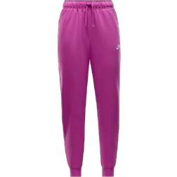 Nike Sportswear Club Fleece Women's Mid Rise Joggers - Hot Fuchsia/White