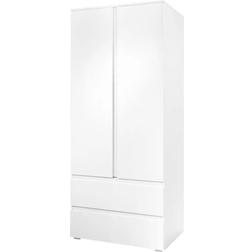 CaliCosy Armario 2 Puertas 2 Cajones 80 x 191 x 55 cm