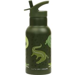 A Little Lovely Company Stainless Steel Drink Bottle Crocodiles