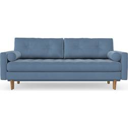 Hykkon Jacquelyn Matt Velvet Sofa 218cm 4 Seater