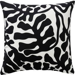 IKEA Grönknavel Kuddfodral 50x50 cm Svart Vit Kuddöverdrag Vit, Svart (50x50cm)