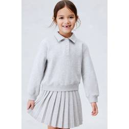 H&M Girls Sweatshirt Polo Shirt - Grey