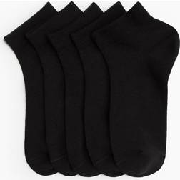 H&M Ankle Socks 5-Pack - Black