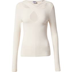 Urban Classics Crossed Cut Out Long Sleeve T-shirt - Beige