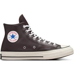 Converse Chuck 70 Heritage Color Leather High Top - Coffee Nut/Blue/White