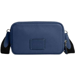 Coach Carrier Phone Crossbody - Smooth Leather/Gunmetal/Deep Blue