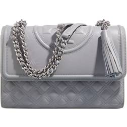 Tory Burch Fleming Polished Grain Convertible Shoulder Bag - Blue Jade
