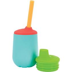 Nuby 4oz Silicone Cup with 2 Tops