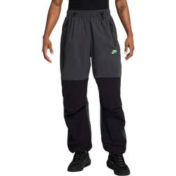 Nike Tech Men's Woven Oversized Trousers - Anthracite/Black/Green Strike