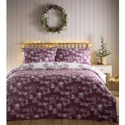 Charlotte Thomas Simply Charlotte Santa Joy Påslakan Lila (260x220cm)