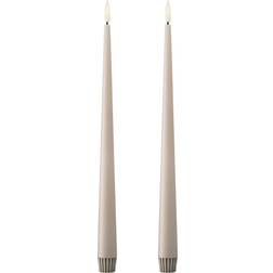 Ester & Erik Crown Linen Grey LED-lys 33cm 2stk