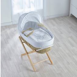 Kinder Valley Palm Moses Basket with Stand 30cm H X 47cm W X 72cm L