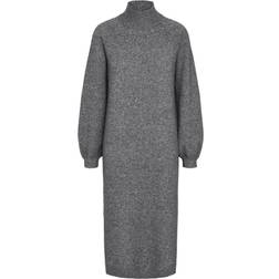 Y.A.S Balis Knitted Dress - Medium Grey Melange