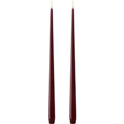 Ester & Erik LED Candles 2-Pack Deep Wine Stearinljus 40cm 2st