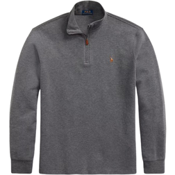 Ralph Lauren Estate Rib Quarter Zip Pullover - Barclay Heather