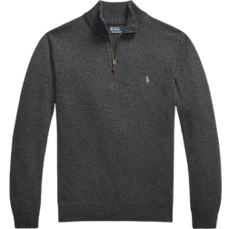 Polo Ralph Lauren Wool Quarter Zip Sweater - Grey