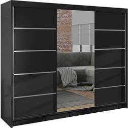 Venetian Derby VI Black Garderob 200x215cm