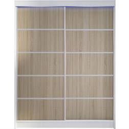 Furniturebox Northallerton Brown/White Garderob 150x200cm