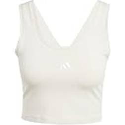 adidas Essentials Small Logo Cotton Lifestyle Linne Sport - Wonder Alumina/White