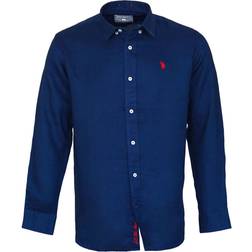 U.S. Polo Assn. Hemd - Navy/Blutrot