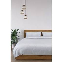 Panda 100% Bamboo Bedding Set Super King Duvet Cover White