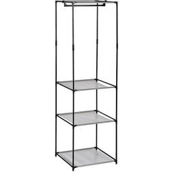 Kipit Black And Grey Iron 43.5 x 160 x 50 cm Wardrobe