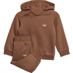 Infant Graphic Hoodie Set - Preloved Brown (IY9535)