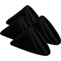 KICHLY Napkins 24 Pack Black 43x43 cm Cloth Napkin