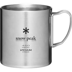 Snow Peak Stainless Vacuum Double Wall 450ml Mug Silver