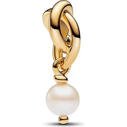 Pandora Gold June Birthstone Eternity Circle Dangle Charm - 14k Gold Plating