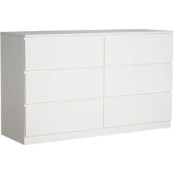 Home Source Lugano White Chest of Drawer 120x72cm