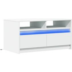 vidaXL Engineered Wood White Soffbord 50x90cm