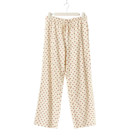 Gina Tricot Flannel Pajama Trousers - Heart Aop