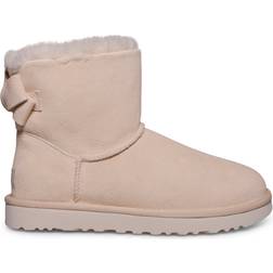 UGG Mini Bailey Suede Bow - Cream