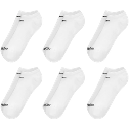 Nike Everyday Plus Cushioned Training No Show Socks 6-pack - White/Black