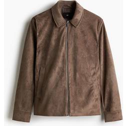 H&M Herre Jakke Regular Fit - Mørk Beige