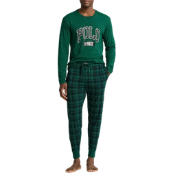 Polo Ralph Lauren Cotton Blend Jersey Pajamas - Green Multi