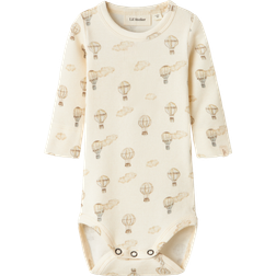 Lil'Atelier Long Sleeve Romper - Turtledove (13239256-1162948)