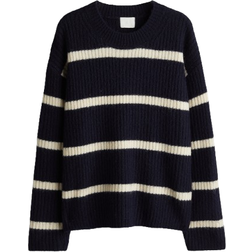 H&M Rib-Knit Sweater - Navy Blue