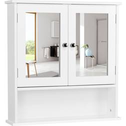 Yaheetech Mirrored Wall Mounted Cabinet 561mm x 580mm