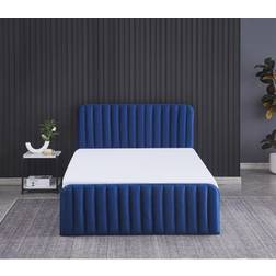 Fairmont Park Velvet Gas Lift Up and Mattress Double 4'6 Frame Bed