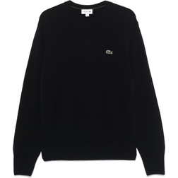 Lacoste Carded Wool Cable Knit Sweater - Midnight Blue